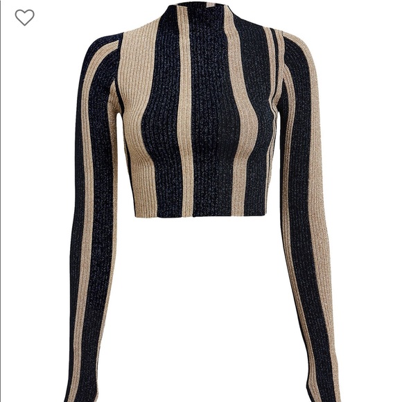 Self-Portrait Dresses & Skirts - NWT Self-Portrait metallic stripe skirt set